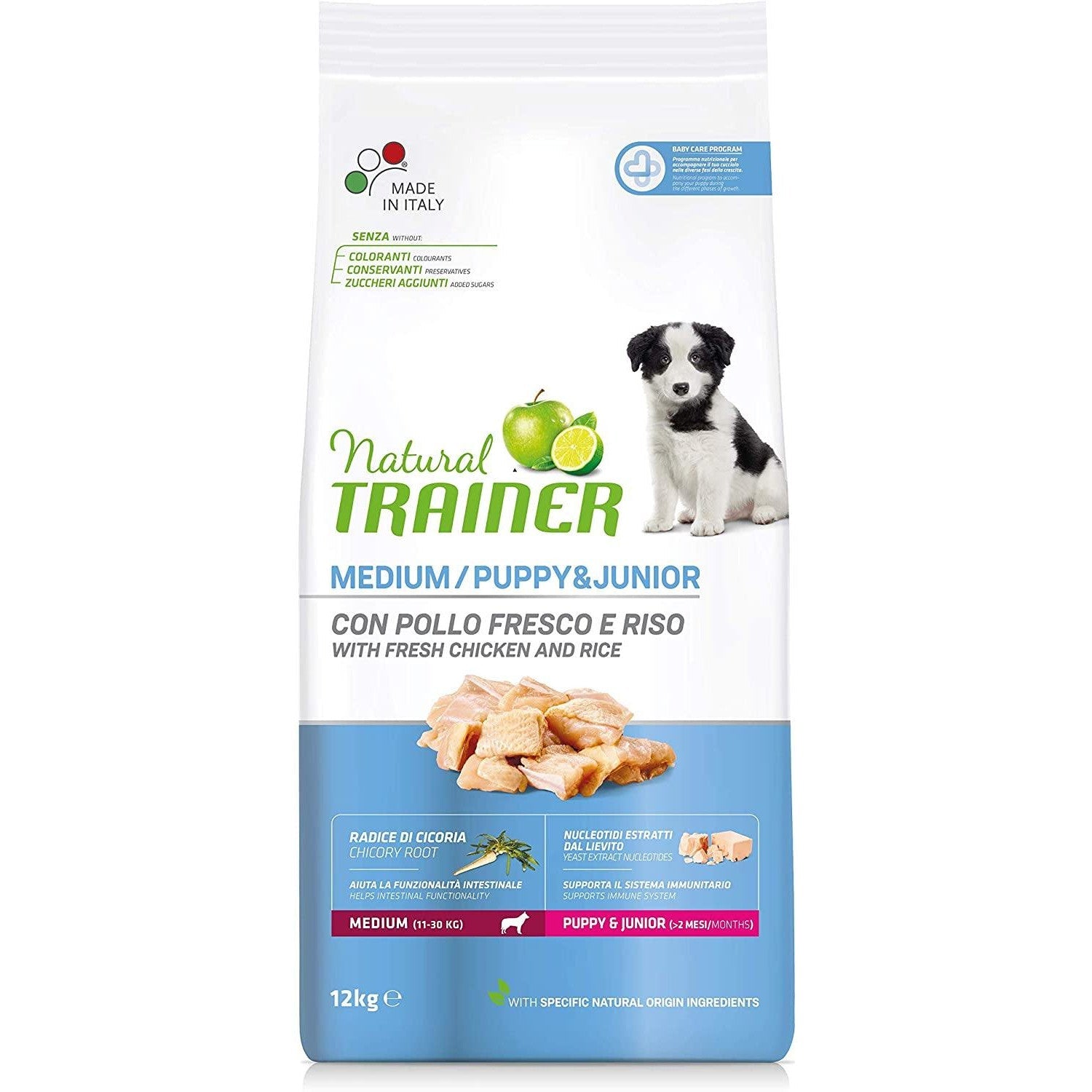 Natural Trainer per cani Puppy & Junior Medium 12 kg Natural Trainer per cani Puppy & Junior Medium 12 kg